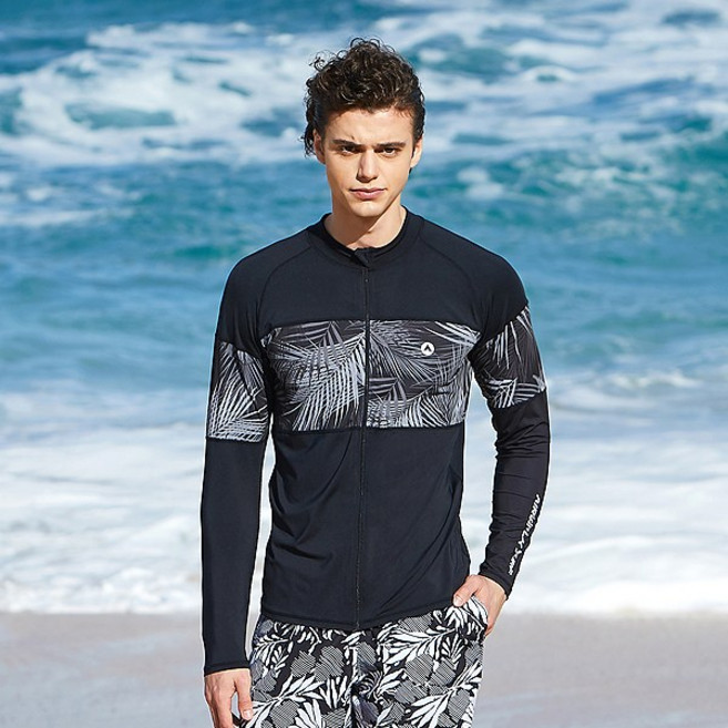 에어워크서프 남성래쉬가드 집업 YAWe5056 레쉬가드래시가드수영복남성비치웨어
