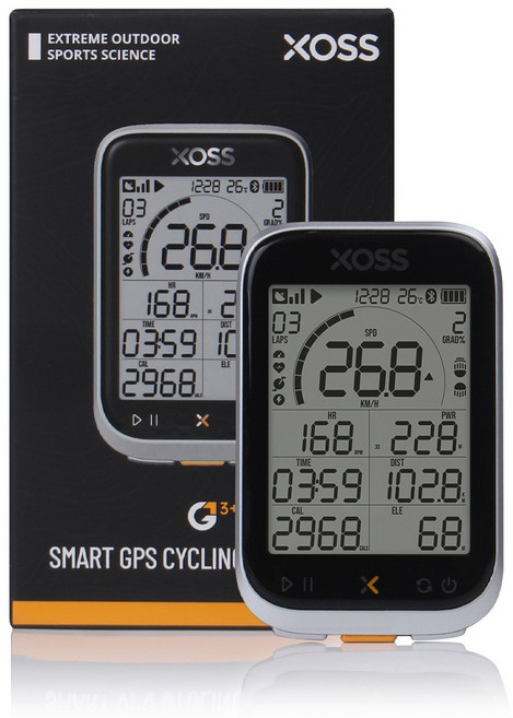 XOSS G+ 3세대 자전거 속도계, 1개, 블랙