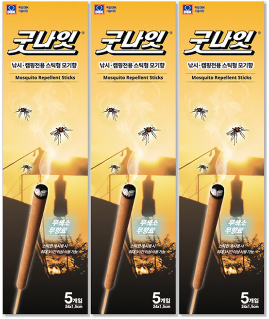 킬파프 굿나잇 스틱형 모기향, 3개, 175g