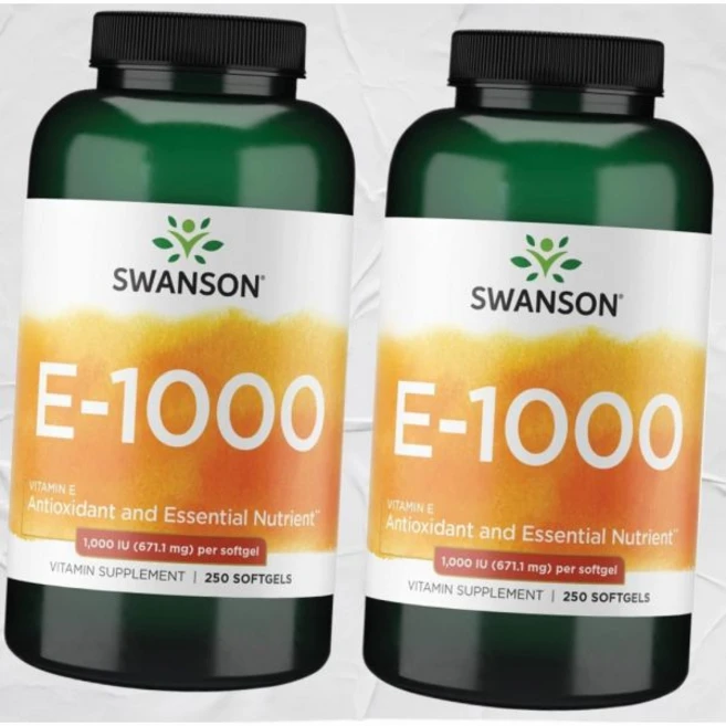 스웬슨 내추럴 비타민 E 1000 IU 671.10 밀리그램 2 2팩 미주 출고 스완슨, 250정 - 쿠팡