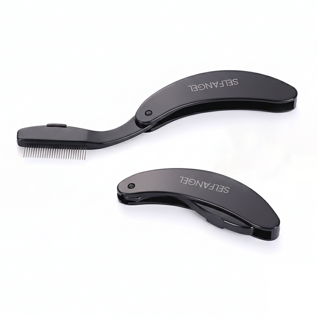 뭉친 속눈썹 빗 마스카라 뭉침, 블랙, 1개, 블랙