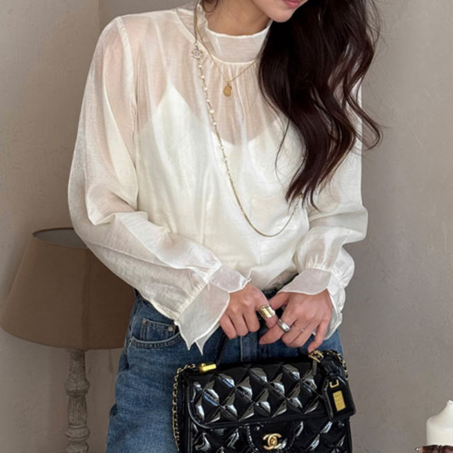 [난닝구]토루펠 시스루블라우스