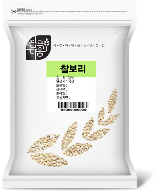 잡곡다움 국산 찰보리, 1개, 10kg