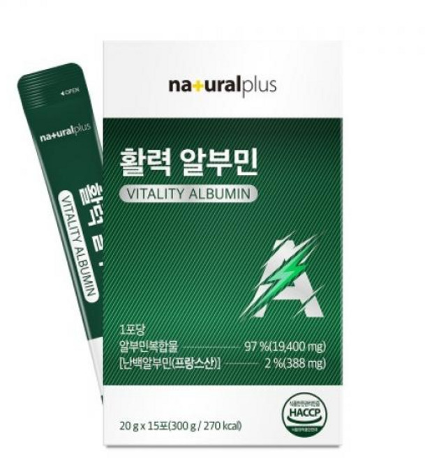 마시는 알부민 액상 먹는 단백질 발효 녹용 실크 타우린 아르지닌 스틱 효능, 20g, 15개