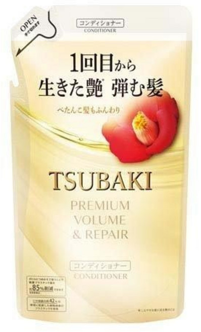 시세이도 츠바키 프리미엄 볼륨&리페어 컨디셔너 리필, 2개, 300ml