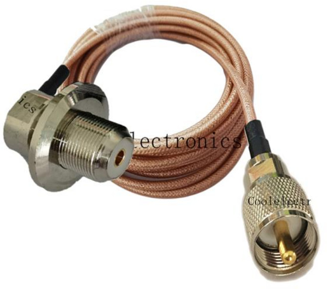 자동차 모바일 라디오 안테나 RF 동축 케이블 RG400 긴 UHF PL259 SO239 암 직각 50cm 1 2 3 5, 06 2m