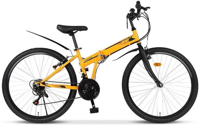 삼천리자전거 접이식자전거 26 FD21, 옐로우, 170cm, 1개