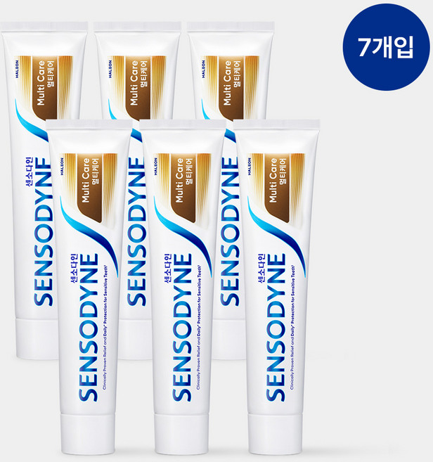 센소다인 멀티케어 시린이개선 치약, 100g, 7개