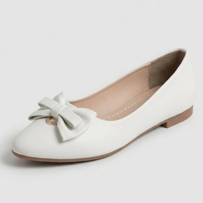타니즈 피아 리본 플랫슈즈 봄 하객룩 구두 (2cm)