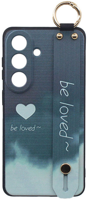 신서엔코 갤럭시 케이스 수채화 하트 핸드 스트랩 핸드폰케이스