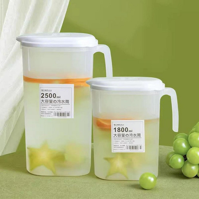 家用大容量冷水壺 耐冷耐熱 方便開蓋, 1800ml, 1套, 1800L
