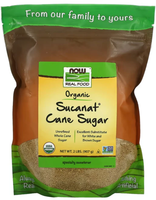 NOW Foods Healthy Foods 유기농 수카나트 과립 케인 2 파운드 (908 g) 1팩, 1개, 907g - 쿠팡