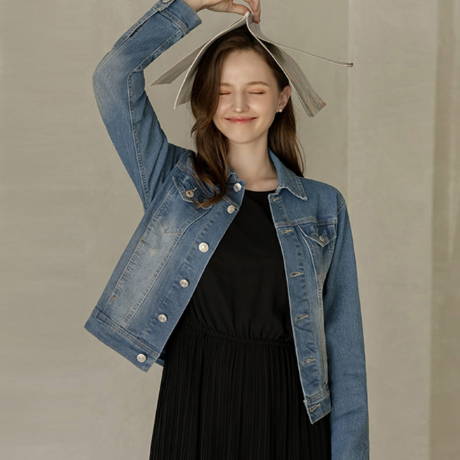 [뮤즈린] 밀드 데일리 스판 청자켓