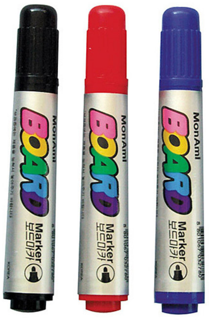 모나미 보드마카 1자루 빨강, 적색, 2개