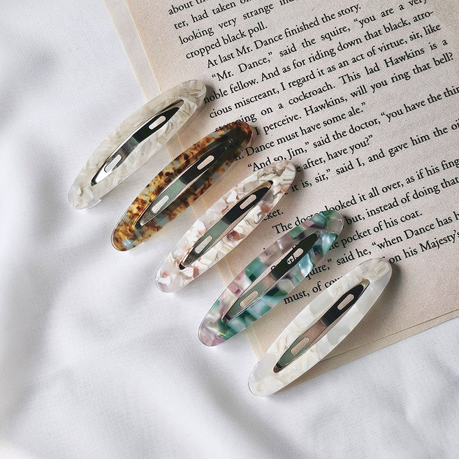 헤미쉬스타일 프렌치 패턴 똑딱핀