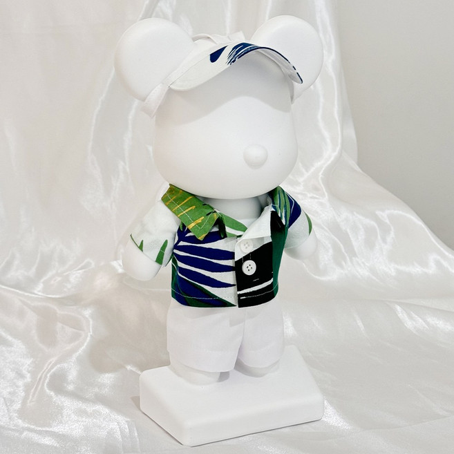 28cm 대형 석고방향제 토이베어, 바캉스 커플룩 (남), 에어디향