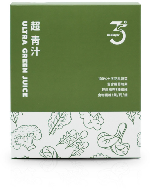 Dr.Ginger薑博士 超青汁 補充膳食纖維 促進新陳代謝 維持消化道機能, 90g, 1個