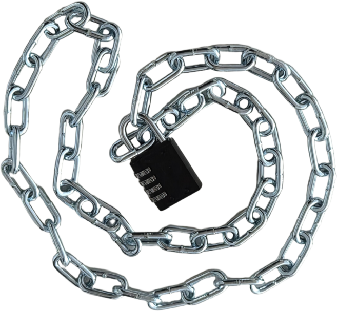 진진체인 쇠사슬 자물쇠 체인 1.45M 대문 창고 현관문 잠금 도난방지 가정용, 본상품선택, 1개, 실버