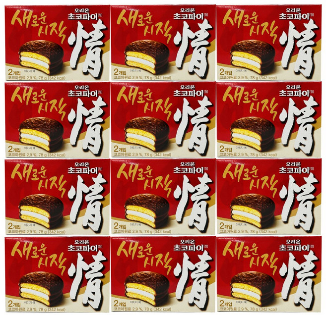오리온 초코파이, 78g, 12개