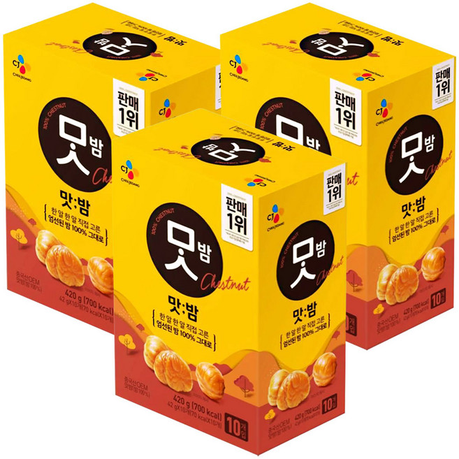 CJ맛밤, 420g, 3개