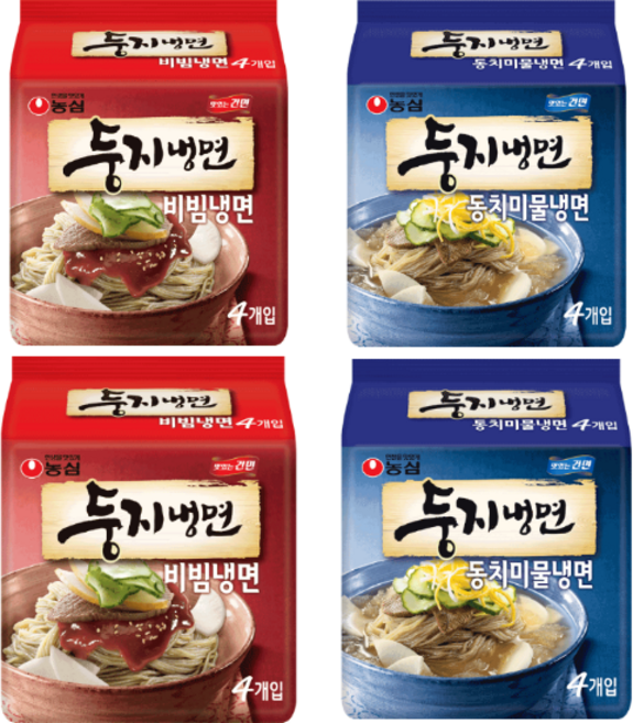 농심 둥지 물냉면 8봉 + 비빔냉면 8봉, 16개