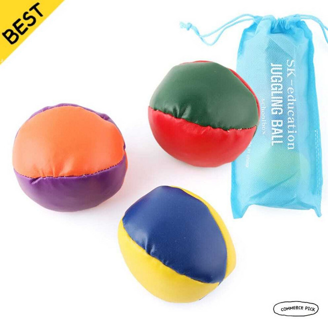 [운동회 오재미] 석광교재 저글링 볼 색동 3개입 체육대회 던지기놀이 픽앤코501