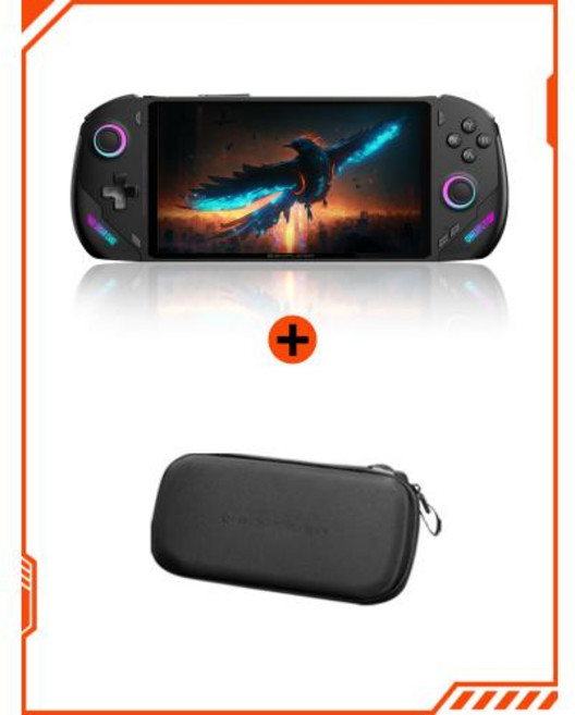 레트로 휴대용 게임기 추억의 고전게임 최신 Onexplayer ONEXFLY F1 PRO AMD AI 9 365 HX370 7 인치 승리 게임 콘솔 노트북, AMDR78840U32GB 1TB, EU, Black, 1개