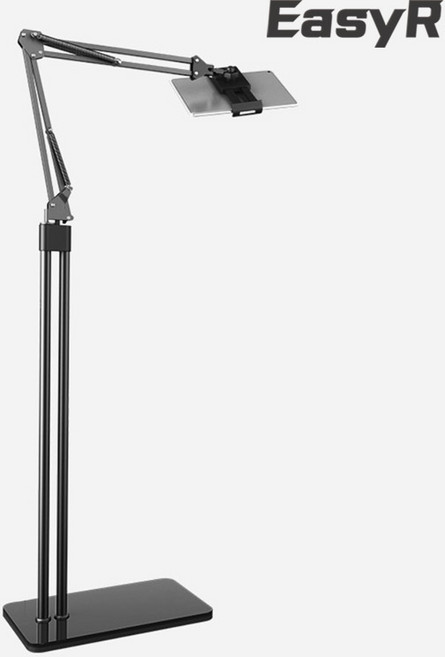 이지알 스탠드형 휴대폰 거치대, 블랙, 1개