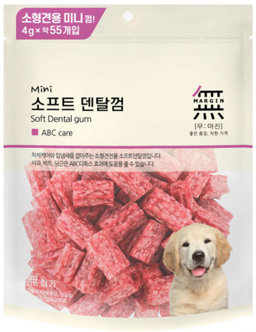 바우와우 무마진 소프트덴탈 미니 4종 220g 강아지덴탈껌, abc케어, 2개
