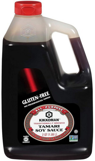 Kikkoman Tamari 글루텐 프리 간장 1.8L(0.5갤런) 167840, 63.9 Fl Oz (Pack of 1)_간장, 1개