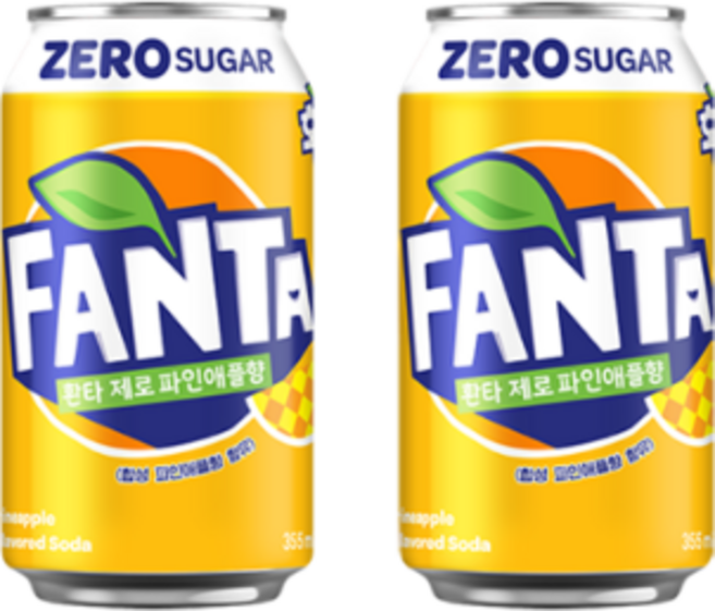 환타 파인애플 제로, 355ml, 85개