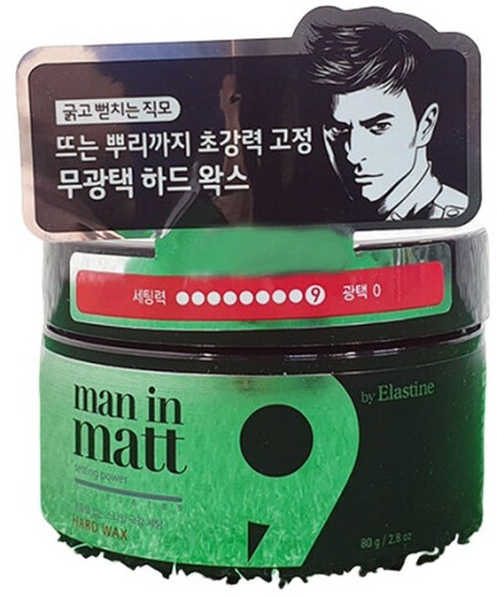 맨인매트 하드왁스 80g / 직모, 1개