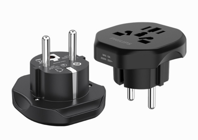 필립스 110V 220V 변환 플러그 한국변환 돼지코 해외여행 해외가전 콘센트 소켓 멀티 어댑터, 1개
