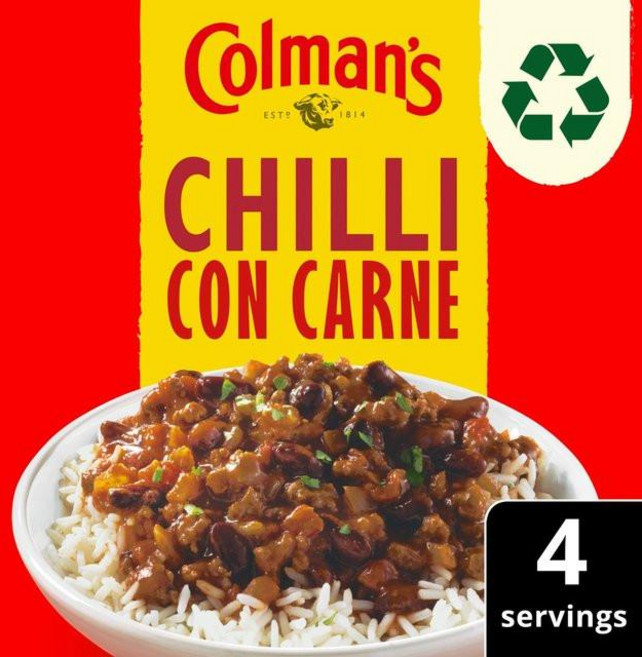 Colman's 콜맨스 칠리 콘 카르네 소스 50g 6개