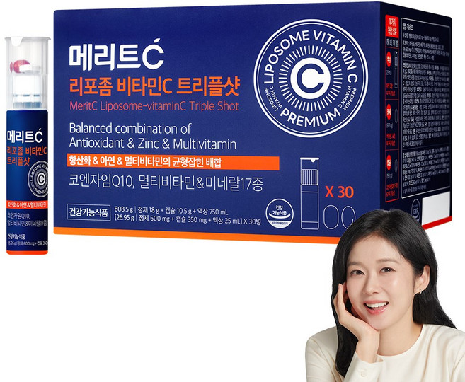 메리트씨 리포좀 비타민C 트리플샷, 30회분, 1개