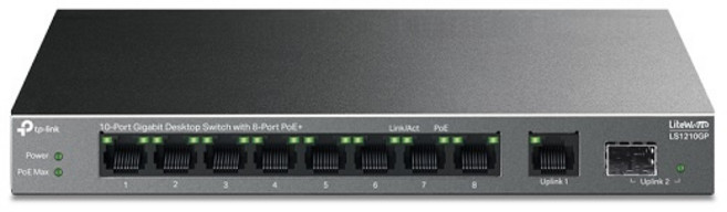 티피링크 LS1210GP 스위칭허브 8포트 1000Mbps 1SFP PoE+, 상세참조, 1개