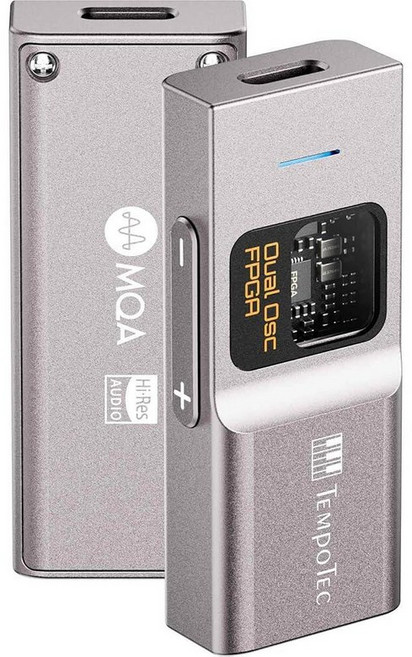 TempoTec SON 온ata BHD 프로 타입 C USB 동글 DAC 헤드폰 앰프 4.4mm 및 3.5mm PCM384kHz DSD256 MQA8X 아이폰 안드로이드, Sonata BHD Pro-Gray