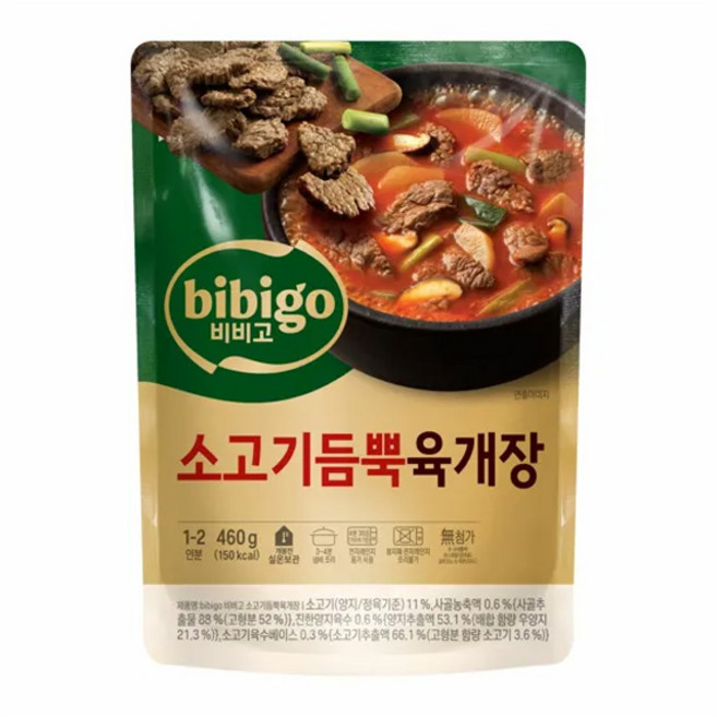 비비고 소고기듬뿍 육개장, 460g, 6개