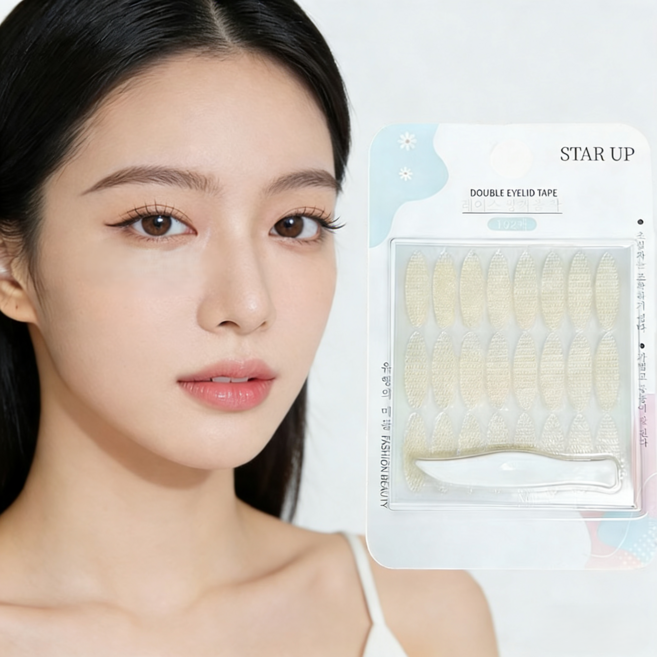 STAR UP 레이스 핏 듀얼 아이테이프 192매 초강력 쌍꺼풀 테이프, 1개, 와이드