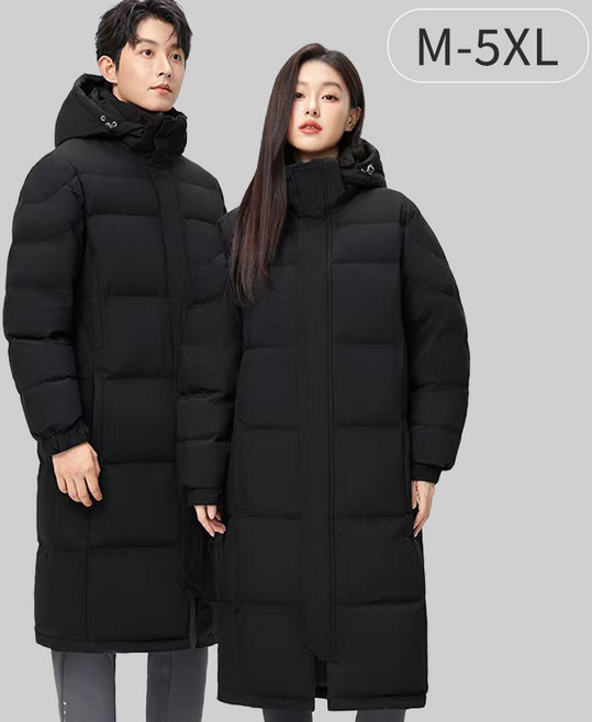 YIYFU 남자 겨울 집업 데일리 후드 롱패딩 방한점퍼 빅사이즈