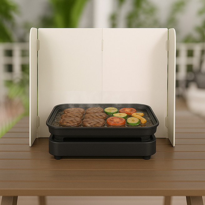 오토림 접이식 가스레인지 가림막 가스렌지 인덕션 가드 기름튐김방지가드 기름막이, 1개