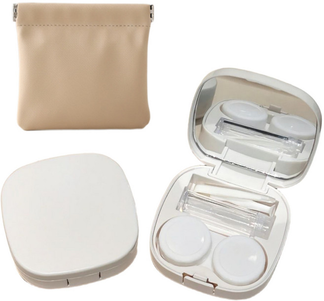 감성팩토리 마카롱 렌즈케이스 1형, 1개, 화이트