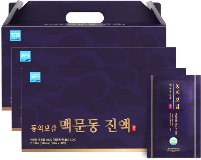 이너블릭 22시간 추출 얼음골 국산 볶음 맥문동 진액, 3박스, 2.1L