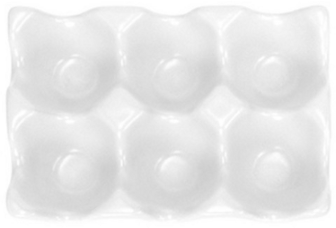 구디푸디 미뇽 드 세라믹 에그 트레이, SNOW WHITE, 3개