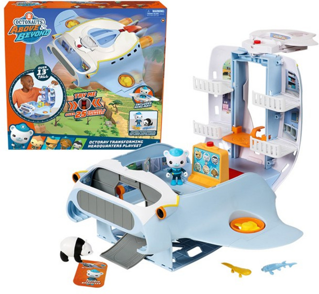 무스 옥토넛 신기방기 옥토레이 변신 본부 플레이세트, 혼합색상, 1개