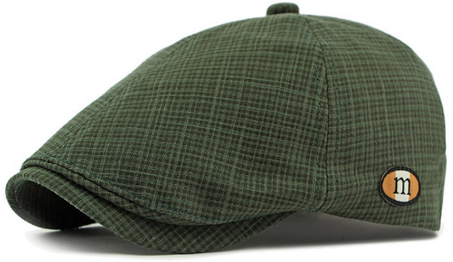 루지온 봄 여름 남성 베레모 중년 헌팅캡 골프 모자
