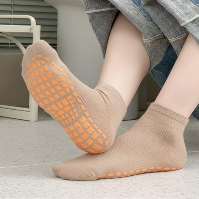 뉴로그 미끄럼방지 남성 효도 양말 노인 요양원 논슬립 6켤레