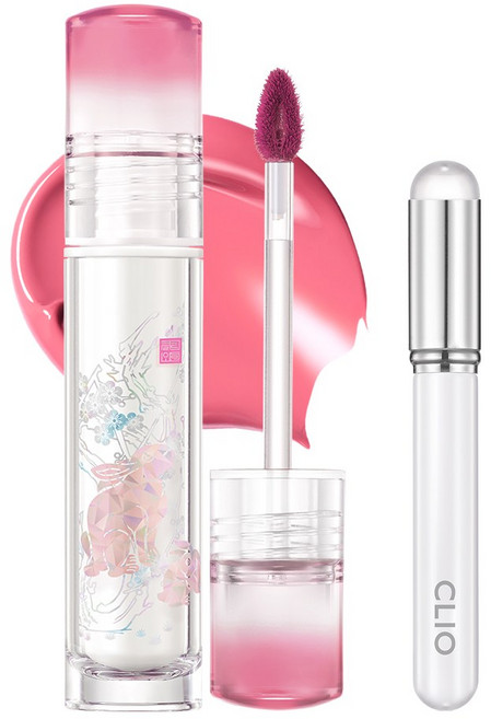 클리오 크리스탈 글램 틴트+립 브러쉬, 1개, 032 궁정원토끼핑크 [왕실에디션]