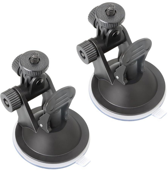 ThtRht 대시 캠 흡착 컵 마운트 1/4 나사 스레드 윈드실드 카메라 홀더 스탠드 자동차 대시캠 GPS 운전 DVR 액션 캠코더 폰 브래킷 비디오 레코더용 2팩