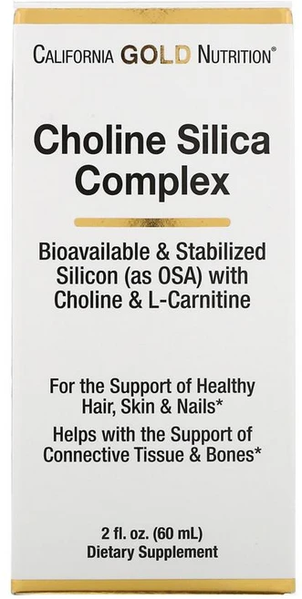 캘리포니아 골드 뉴트리션 콜린 실리카 Complex 콜라겐 Support 1floz (30ml) L 카르니틴 함유, 30ml, 1개 - 쿠팡